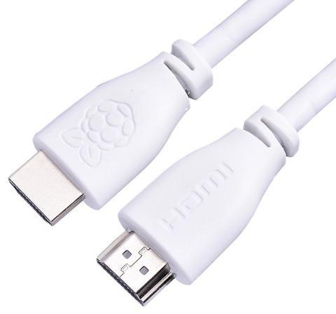 Official Raspberry Pi HDMI Cable White